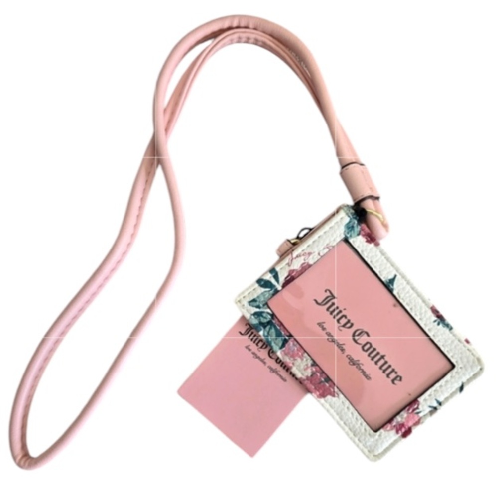 New Juicy Couture Lanyard I.D. Card Holder detachable strap - Picture 2 of 11